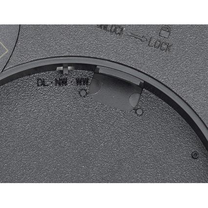 Fulgur s-42587 - LED Stropní svítidlo se senzorem pohybu NOMY-S LED/24W/230V 3000/4000/6000K IP40 pr. 30 cm černá