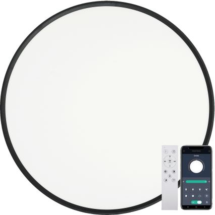 Fulgur s-43042 - LED Stmívatelné stropní svítidlo NOMY-RC LED/50W/230V 3000/4000/6500K pr. 60 cm IP40 černá + dálkové ovládání