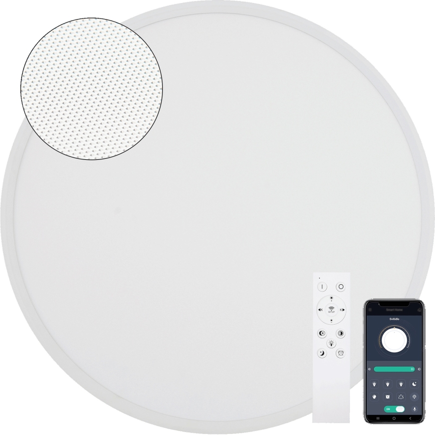 Fulgur s-43056 - LED Stmívatelné stropní svítidlo NOMY LED/40W/230V 3000-6500K pr. 50 cm UGR19 IP40 Wi-Fi bílá + dálkové ovládání