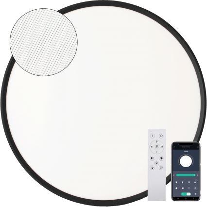 Fulgur s-43057 - LED Stmívatelné stropní svítidlo NOMY LED/40W/230V 3000-6500K pr. 50 cm UGR19 IP40 Wi-Fi černá + dálkové ovládání
