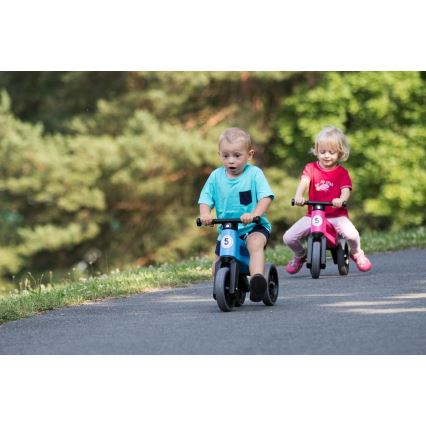 Funny Wheels - Odrážedlo 2v1 RIDER SPORT modrá/černá