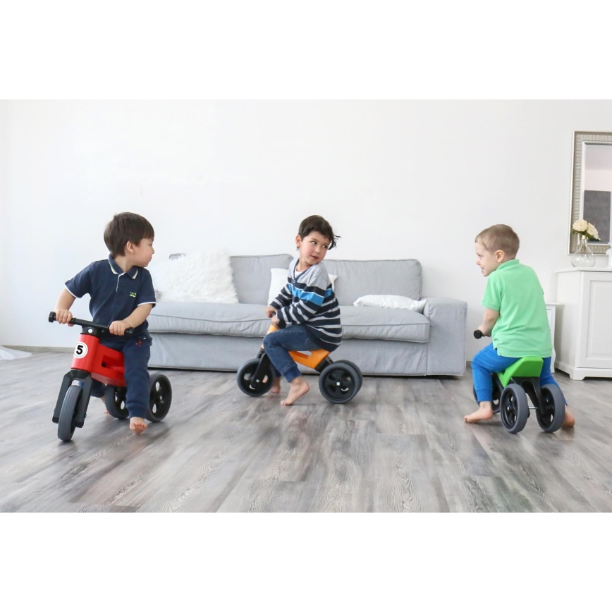 Funny Wheels - Odrážedlo 2v1 RIDER SPORT zelená/černá