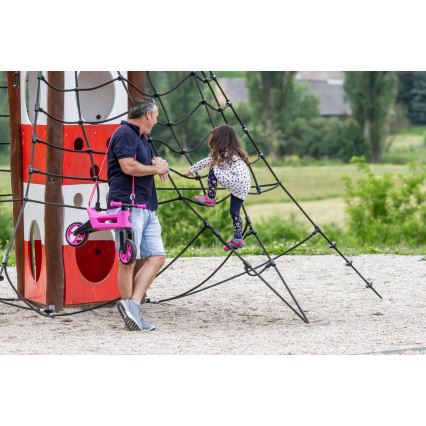 Funny Wheels - Odrážedlo 2v1 RIDER SUPER SPORT růžová/černá