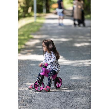 Funny Wheels - Odrážedlo 2v1 RIDER SUPER SPORT růžová/černá