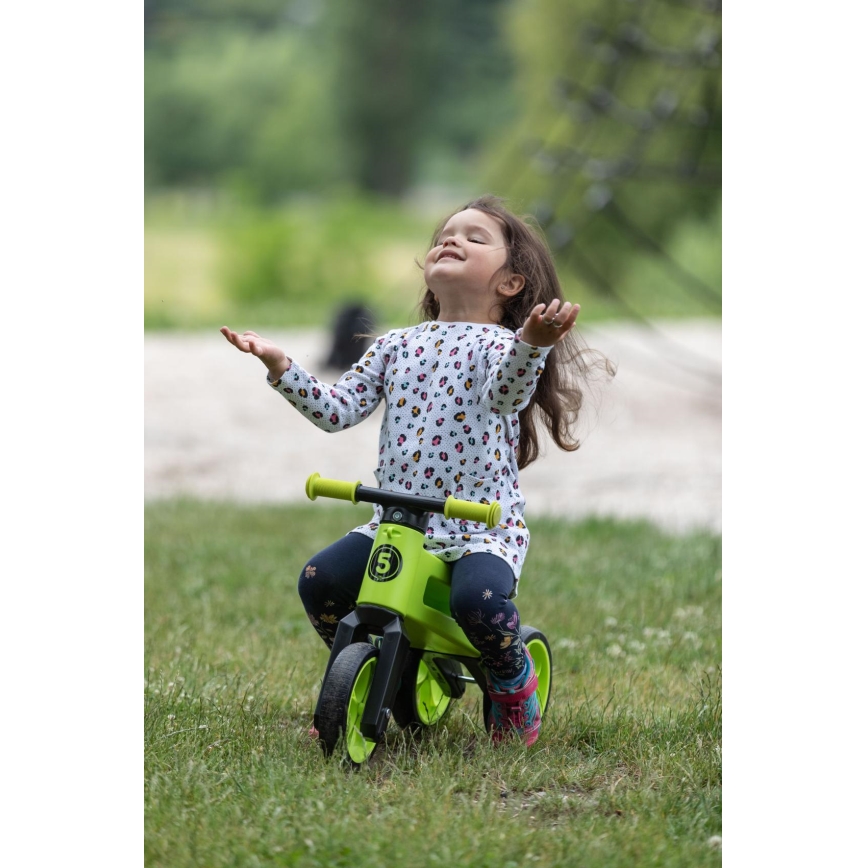 Funny Wheels - Odrážedlo 2v1 RIDER SUPER SPORT zelená/černá