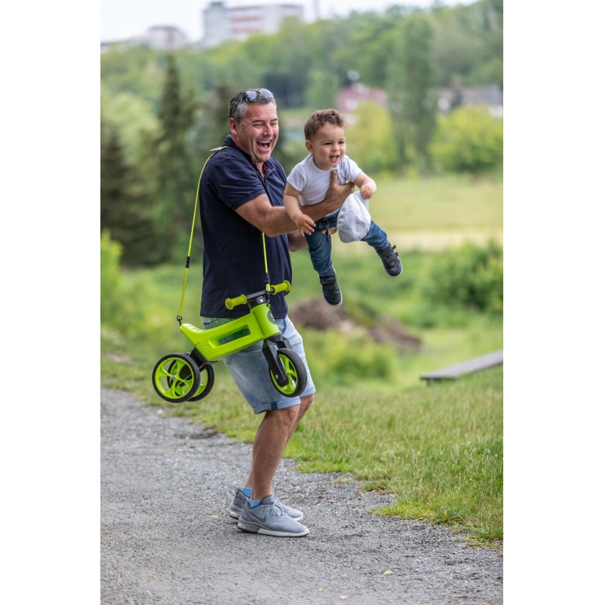 Funny Wheels - Odrážedlo 2v1 RIDER SUPER SPORT zelená/černá