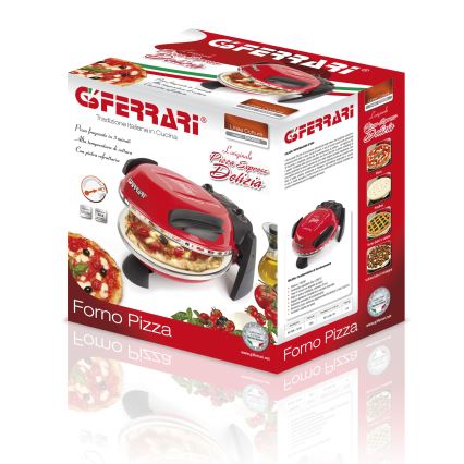G3Ferrari G1000602 - Pizza trouba DELIZIA 1200W/230V červená