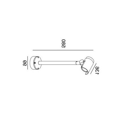 Gardino LX1674 - LED Venkovní nástěnné bodové svítidlo ROSE LED/15W/230V IP65