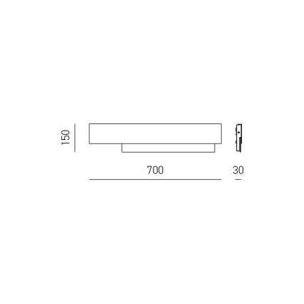 Gea Luce DOHA A G N - LED Nástěnné svítidlo DOHA LED/25W/230V 70 cm černá