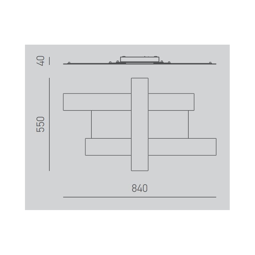 Gea Luce DOHA P M T - LED Stropní svítidlo DOHA LED/40W/230V 84 cm béžová