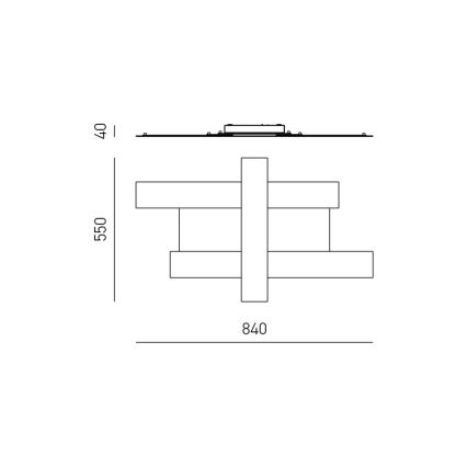 Gea Luce DOHA P M T - LED Stropní svítidlo DOHA LED/40W/230V 84 cm béžová