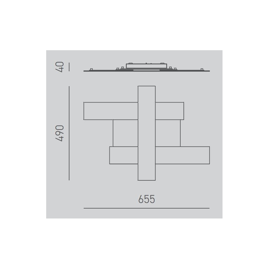 Gea Luce DOHA P P B - LED Stropní svítidlo DOHA LED/30W/230V 65,5 cm bílá