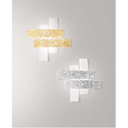 Gea Luce LARA P M arg - Stropní svítidlo LARA 2xE27/70W/230V 70 cm stříbrná