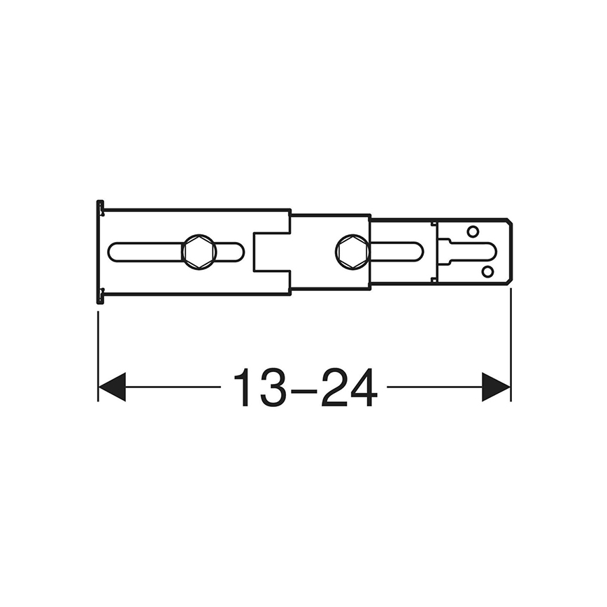 Geberit 111.064.00.1 - Sada k upevnění noh na zadní stěnu Duofix 2 ks