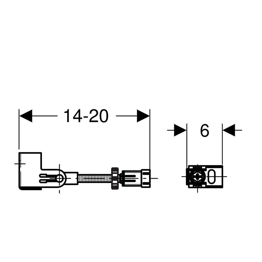 Geberit 111.835.00.1 - Sada pro ukotvení do stěny Duofix 2 ks