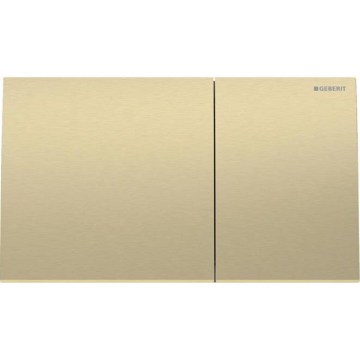 Geberit 115.622.QF.1 - Splachovací tlačítko Sigma70 25x14,6 cm kartáčovaná mosaz