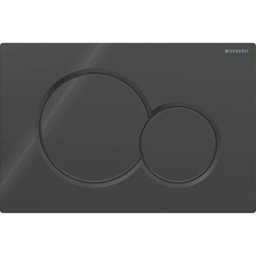 Geberit 115.770.DW.5 - Splachovací tlačítko Sigma01 Round 24,6x16,4 cm černá