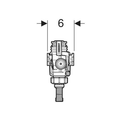 Geberit 240.705.00.5 - Napouštěcí ventil pro splachovací nádržky na omítku Typ 383