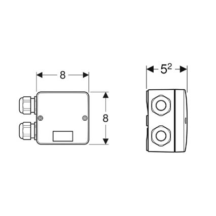 Geberit 244.120.00.1 - Kombinovaná připojovací krabice
