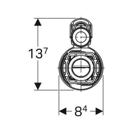 Geberit 282.350.21.2 - Splachovací ventil pro dvojí splachování Typ 290