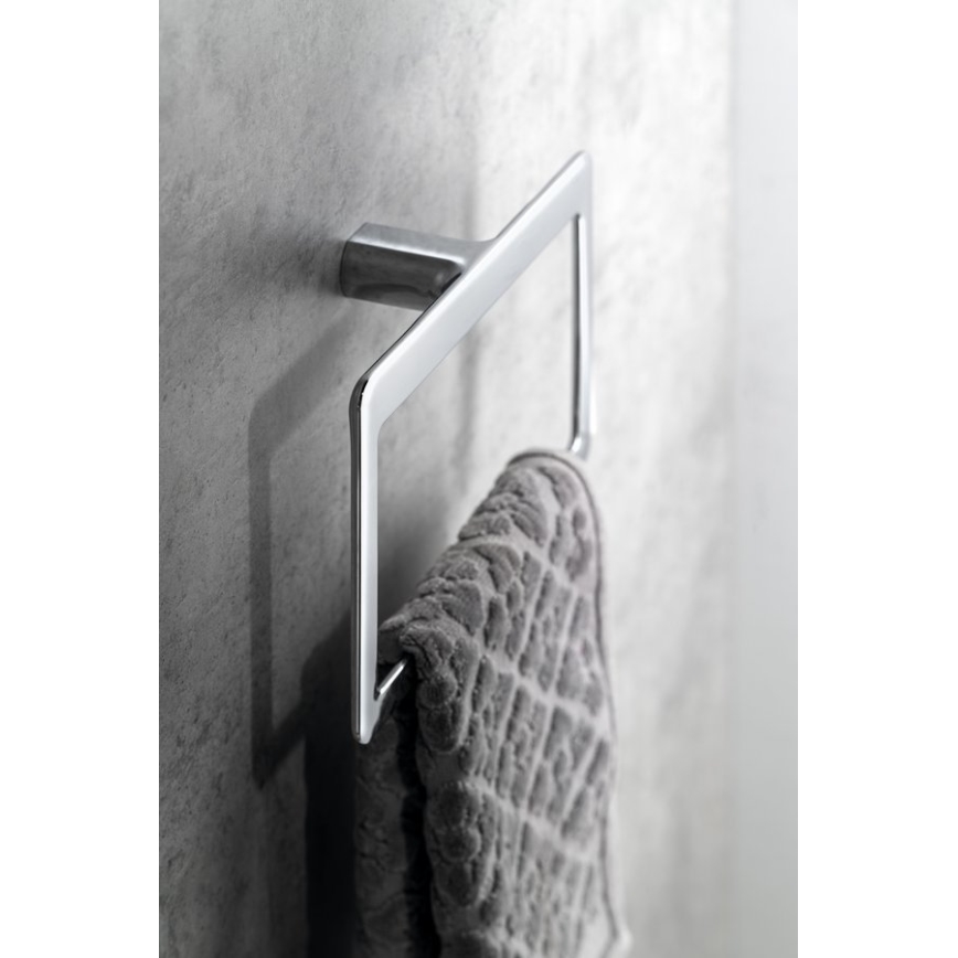 Gedy - Nástěnný věšák na ručníky PIRENEI 15x23 cm lesklý chrom