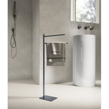 Gedy - Stojan na ručníky TRILLY 83,5 cm metalicky šedá