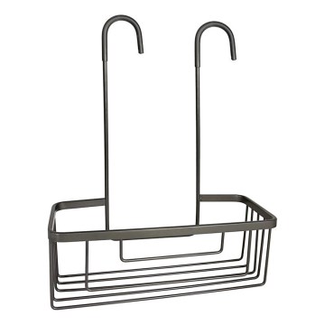 Gedy - Závěsná police do sprchy SMART 37,5x30 cm metalicky šedá