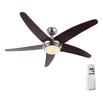 GLOBO 0306LED - Stropní ventilátor FABIOLA 1xLED/20W/230V tm. ořech GLOBO 0306LED - Stropní ventilátor FABIOLA 1xLED/20W/230V tm. ořech