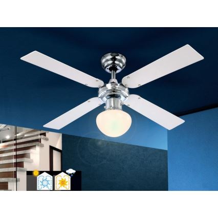 GLOBO 0330 - Stropní ventilátor CHAMPION 1xE27/60W/230V