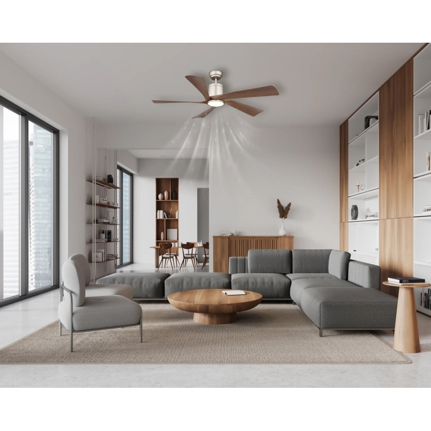 Globo - LED Stmívatelný stropní ventilátor LED/20W/230V 2700-6500K + dálkové ovládání