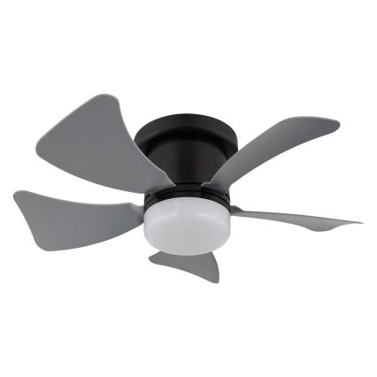 Globo - LED Stmívatelný stropní ventilátor LED/10W/230V 3000-6500K šedá + dálkové ovládání