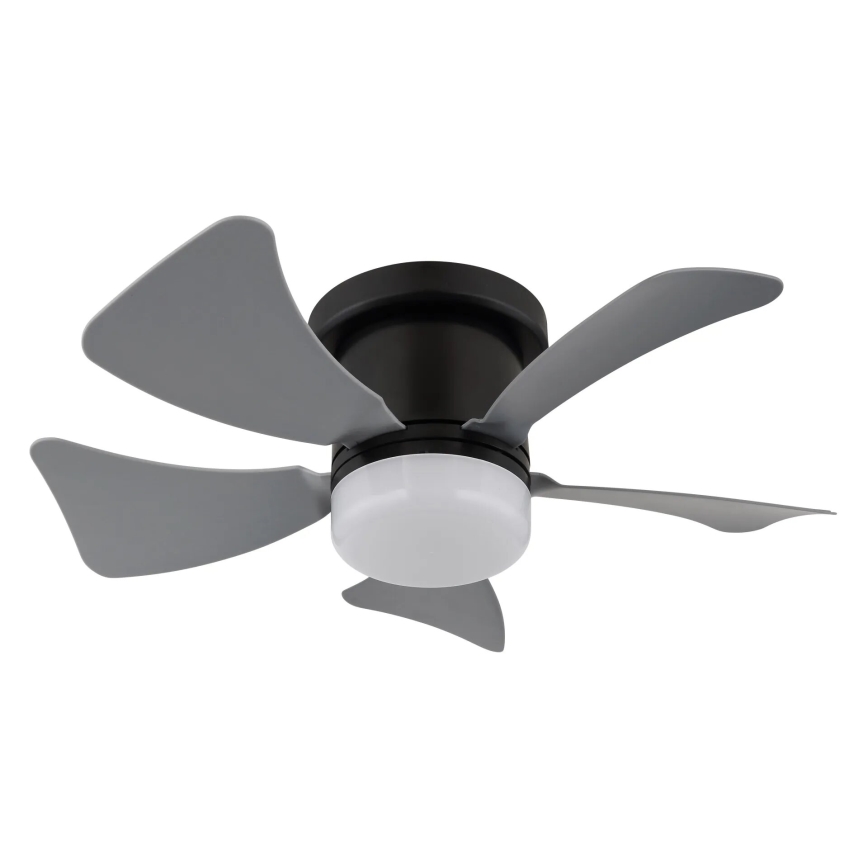 Globo - LED Stmívatelný stropní ventilátor LED/10W/230V 3000-6500K šedá + dálkové ovládání
