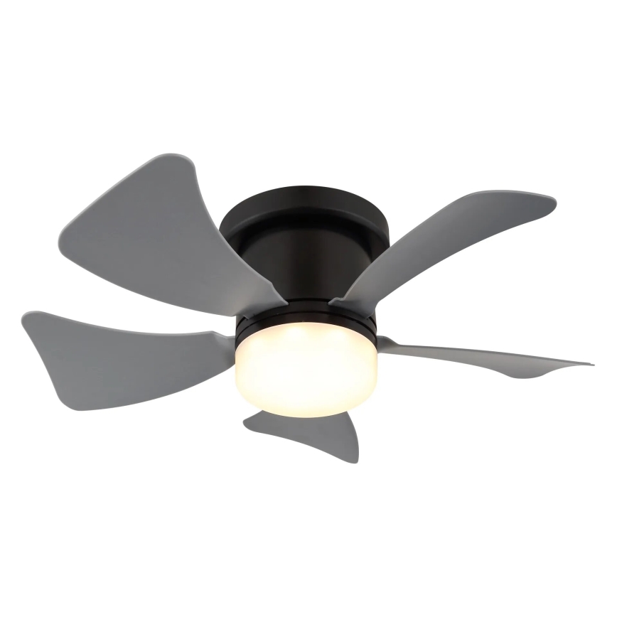 Globo - LED Stmívatelný stropní ventilátor LED/10W/230V 3000-6500K šedá + dálkové ovládání