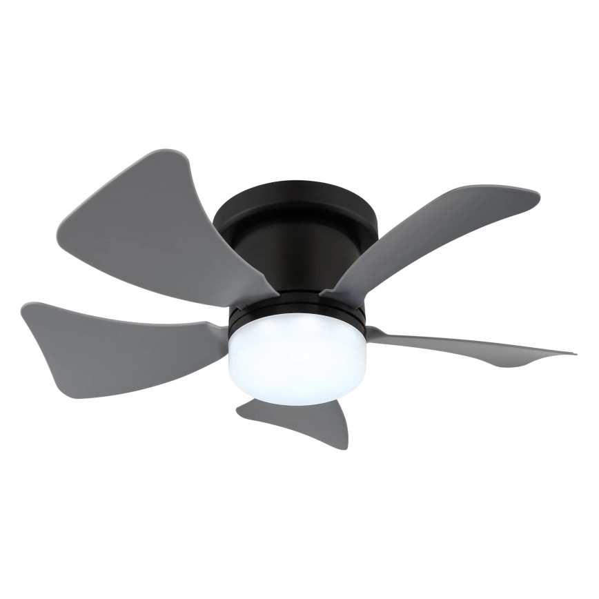 Globo - LED Stmívatelný stropní ventilátor LED/10W/230V 3000-6500K šedá + dálkové ovládání