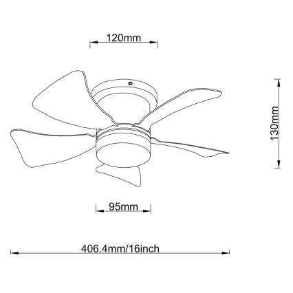 Globo - LED Stmívatelný stropní ventilátor LED/10W/230V 3000-6500K šedá + dálkové ovládání