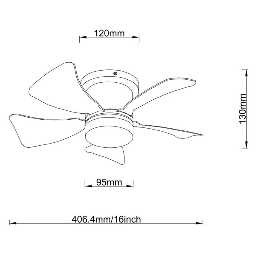 Globo - LED Stmívatelný stropní ventilátor LED/10W/230V 3000-6500K šedá + dálkové ovládání