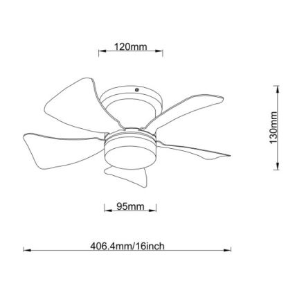 Globo - LED Stmívatelný stropní ventilátor LED/10W/230V 3000-6500K pestrobarevná + dálkové ovládání