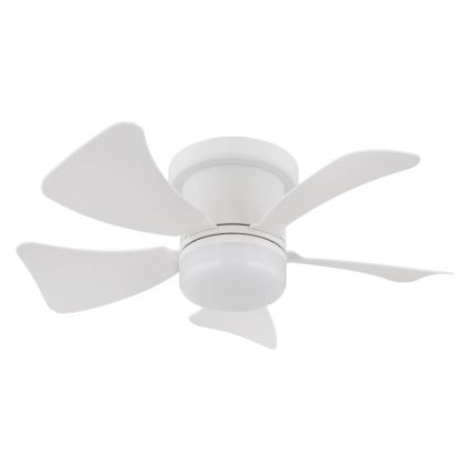Globo - LED Stmívatelný stropní ventilátor LED/10W/230V 3000-6500K bílá + dálkové ovládání