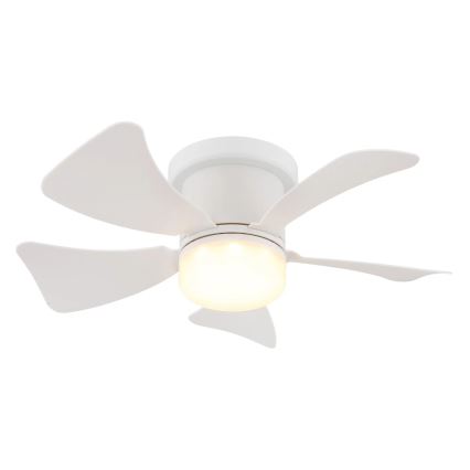 Globo - LED Stmívatelný stropní ventilátor LED/10W/230V 3000-6500K bílá + dálkové ovládání