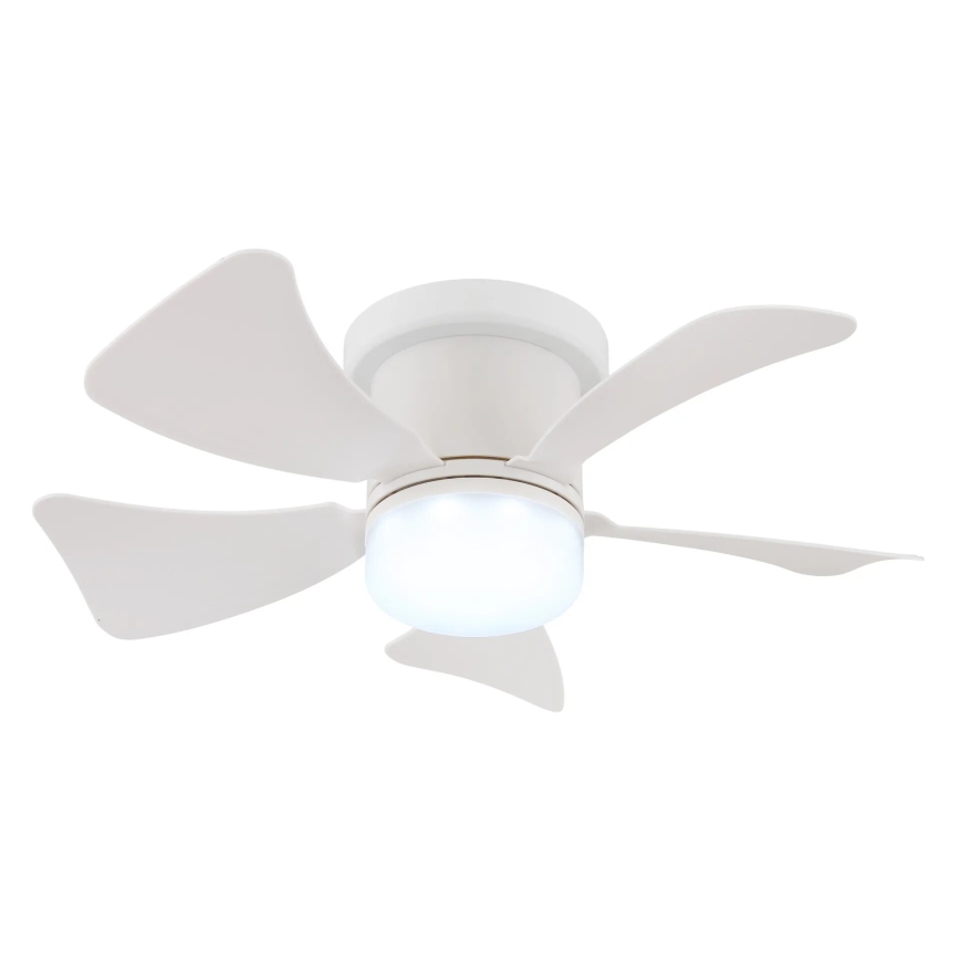 Globo - LED Stmívatelný stropní ventilátor LED/10W/230V 3000-6500K bílá + dálkové ovládání