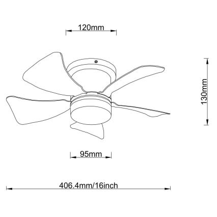 Globo - LED Stmívatelný stropní ventilátor LED/10W/230V 3000-6500K bílá + dálkové ovládání
