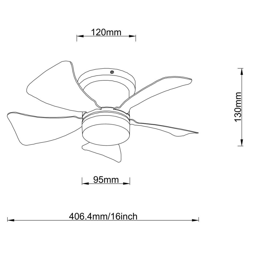 Globo - LED Stmívatelný stropní ventilátor LED/10W/230V 3000-6500K bílá + dálkové ovládání