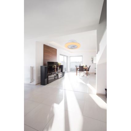 Globo - LED Stmívatelné stropní svítidlo s ventilátorem LED/40W/230V 3000-6000K + dálkové ovládání
