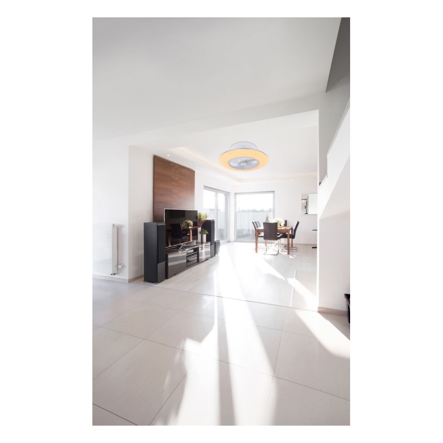 Globo - LED Stmívatelné stropní svítidlo s ventilátorem LED/40W/230V 3000-6000K + dálkové ovládání