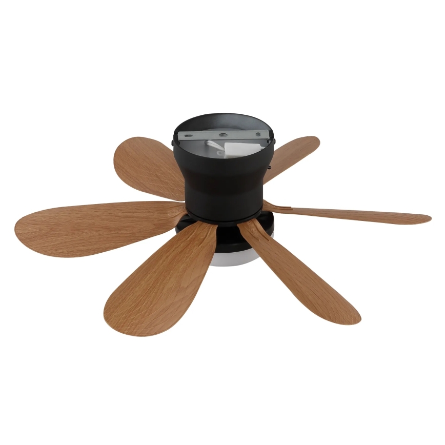 Globo - LED Stmívatelný stropní ventilátor LED/5W/230V 2700-6500K hnědá + dálkové ovládání