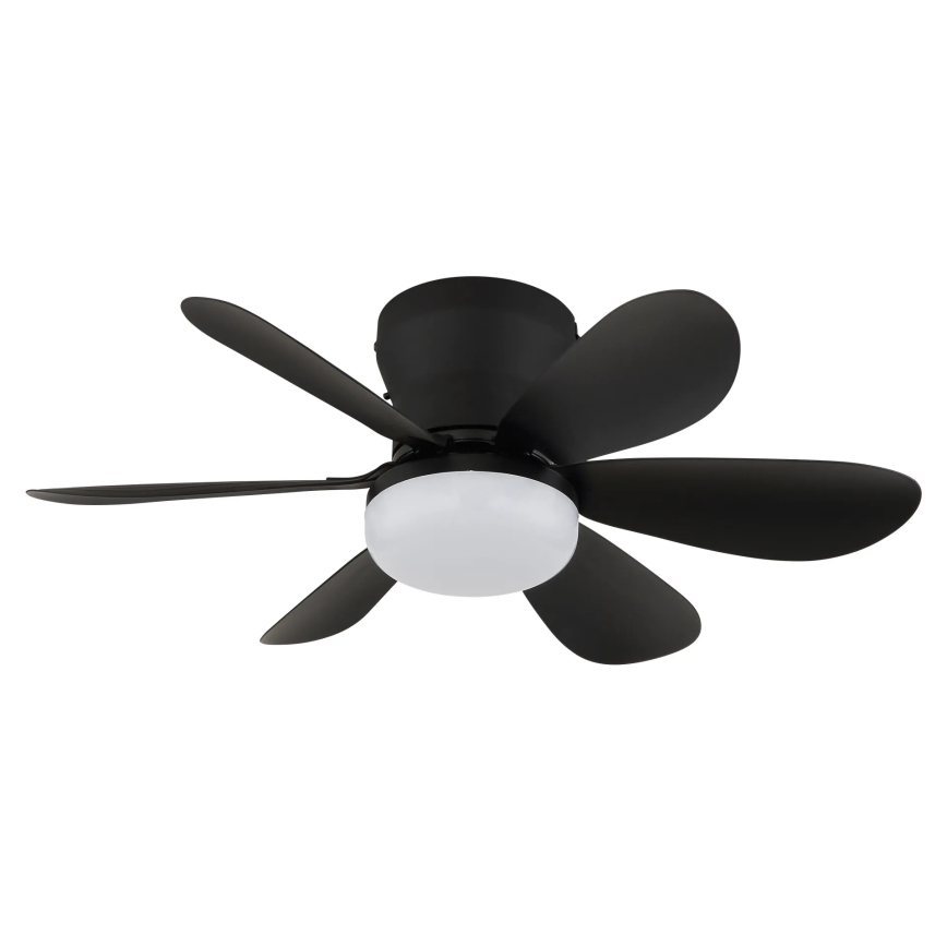 Globo - LED Stmívatelný stropní ventilátor LED/5W/230V 2700-6500K černá + dálkové ovládání