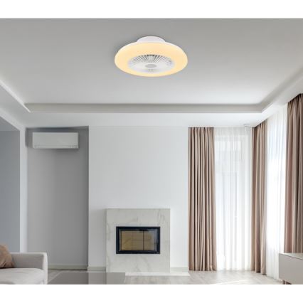 Globo - LED Stmívatelné stropní svítidlo s ventilátorem LED/30W/230V 3000-6500K + dálkové ovládání