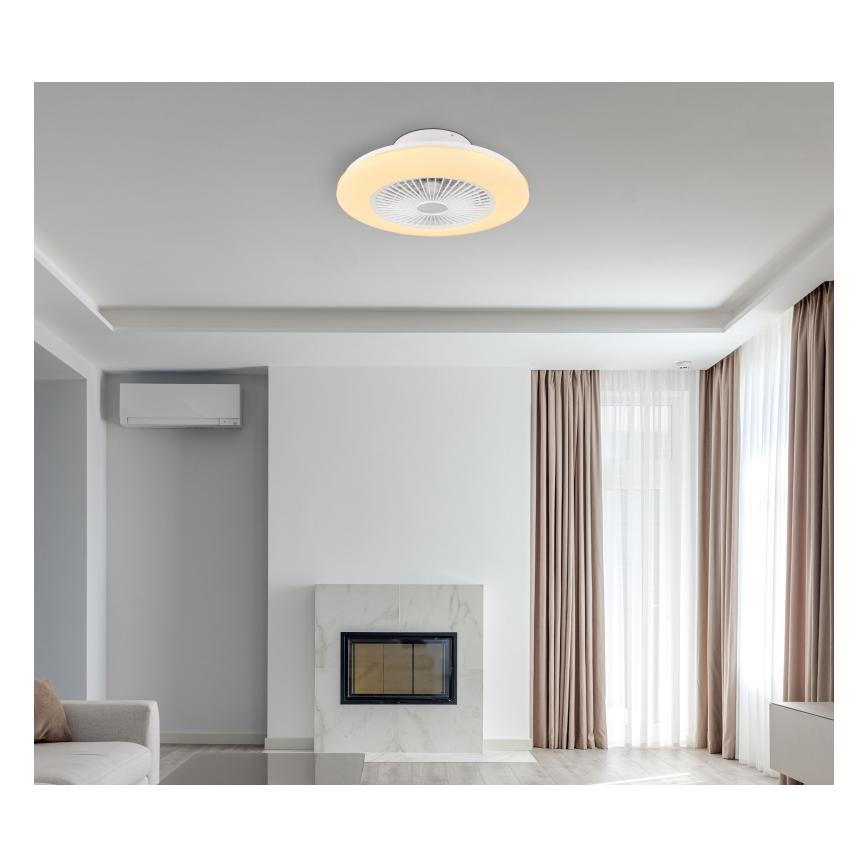 Globo - LED Stmívatelné stropní svítidlo s ventilátorem LED/30W/230V 3000-6500K + dálkové ovládání