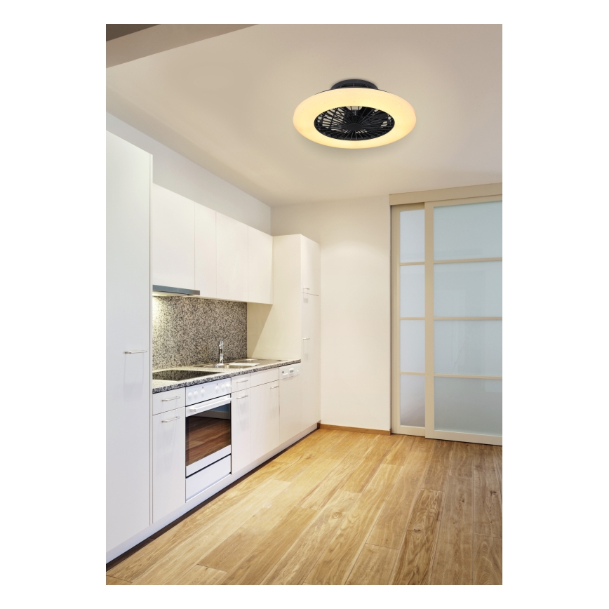 Globo - LED Stmívatelné stropní svítidlo s ventilátorem LED/30W/230V 3000-6500K + dálkové ovládání