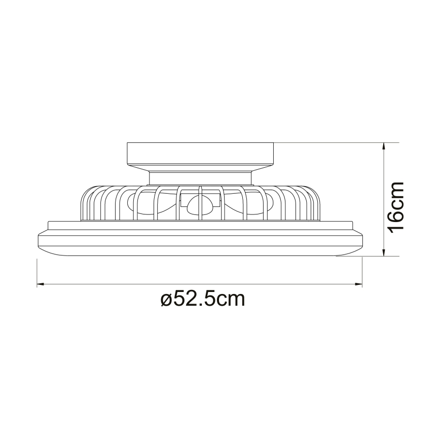 Globo - LED Stmívatelné stropní svítidlo s ventilátorem LED/30W/230V 3000-6500K + dálkové ovládání